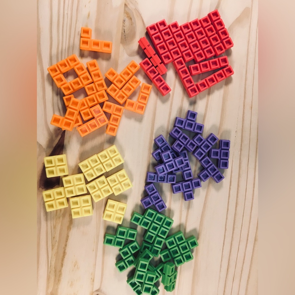 56 Tetris Tower 3D Game Parts Shape Single Replacement Part Pieces 2004 Radica